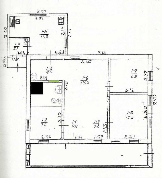 Будинок з дiлянкою 1 га в селі Тубільці, 35 км вiд Черкас