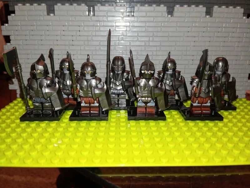 Zestaw 8 orków Lotr Władca Pierścieni kompatybilne z LEGO Hobbit LOTR