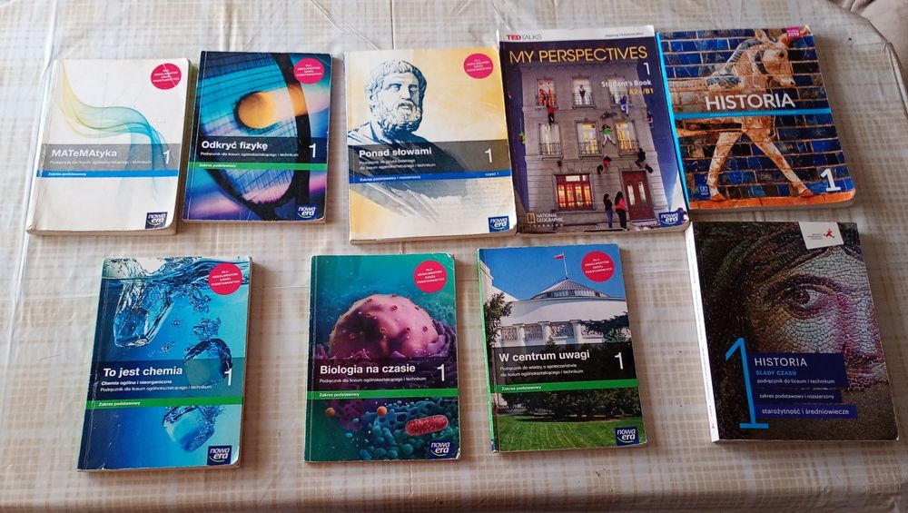 Książki do klas 1 ponadpodstawowych w opisie cennik
