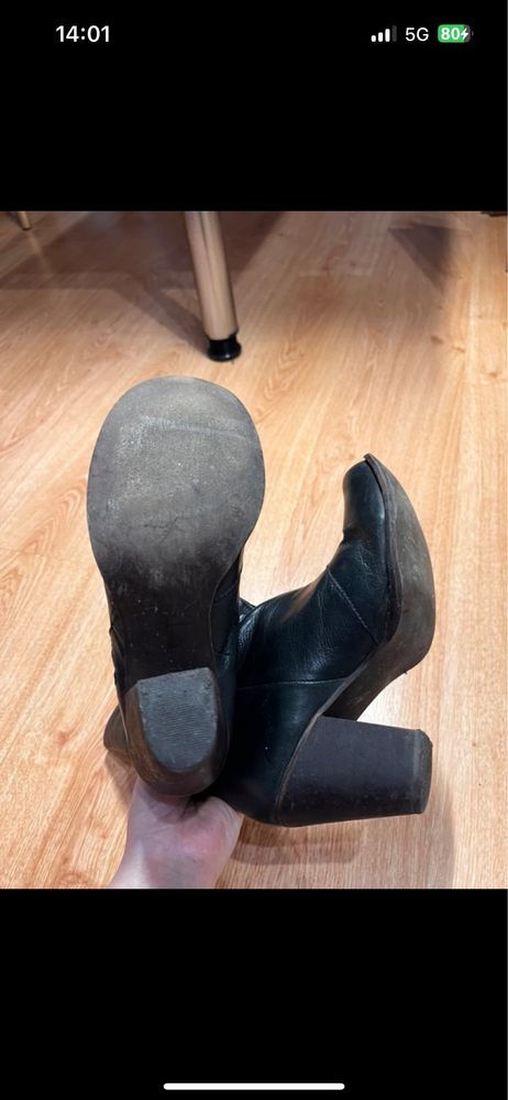 Buty damskie botki wysokie na obcasie roz. 37