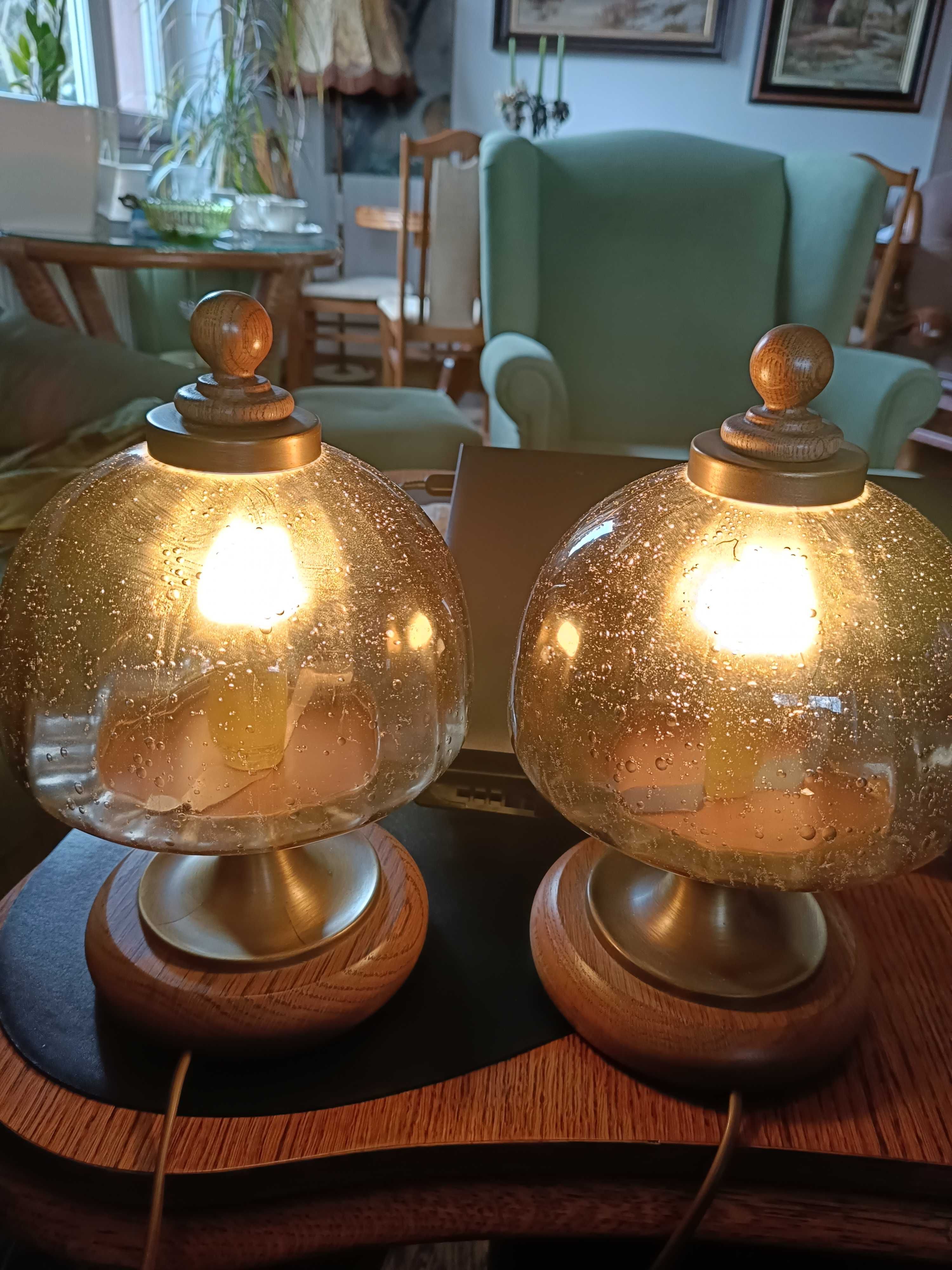 Dwie stare lampki nocne Hillebrand, lata 80-te