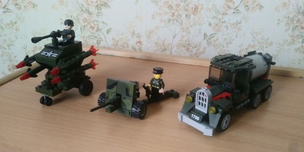 Лего военная тематика+детали 1.5 кг