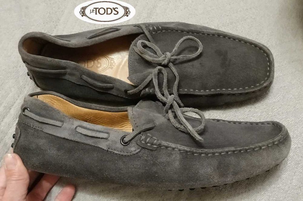 Tod's. Лоферы, очень мягенькие  ( 27см стелька)  р. 41.  Кожа/замш.