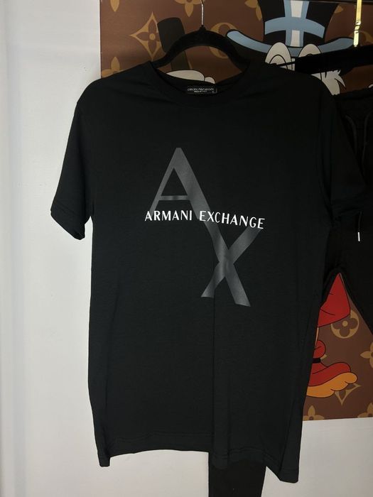 НОВИНКА 2025!Чоловічий костюм ARMANI чорний котон преміум літо весна