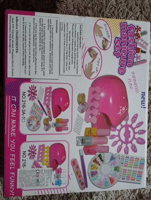 Manicure set zestaw do paznokci nowy dla dziewczynki
