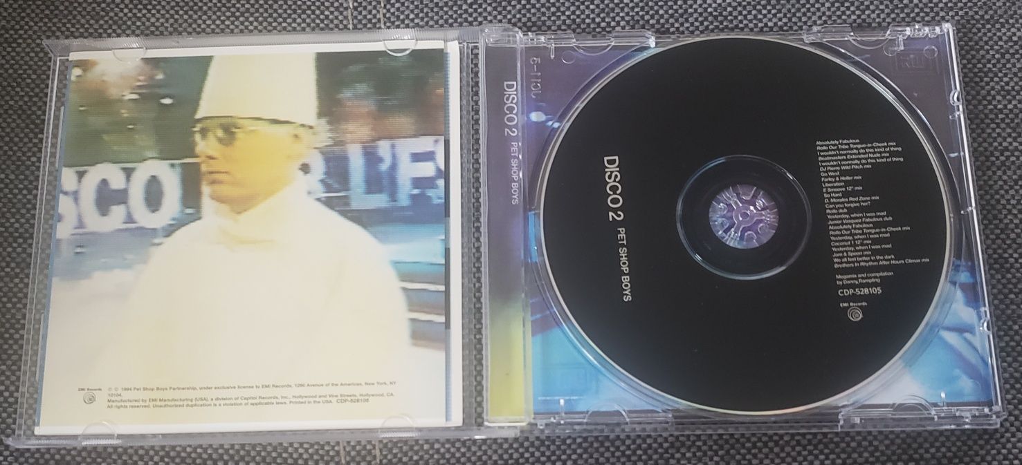 Pet Shop Boys Disco 2 USA CD EMI Records