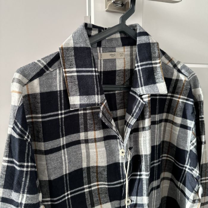 Чоловіча фланелева піжама Mango, сорочка фланелева манго, одяг для сну