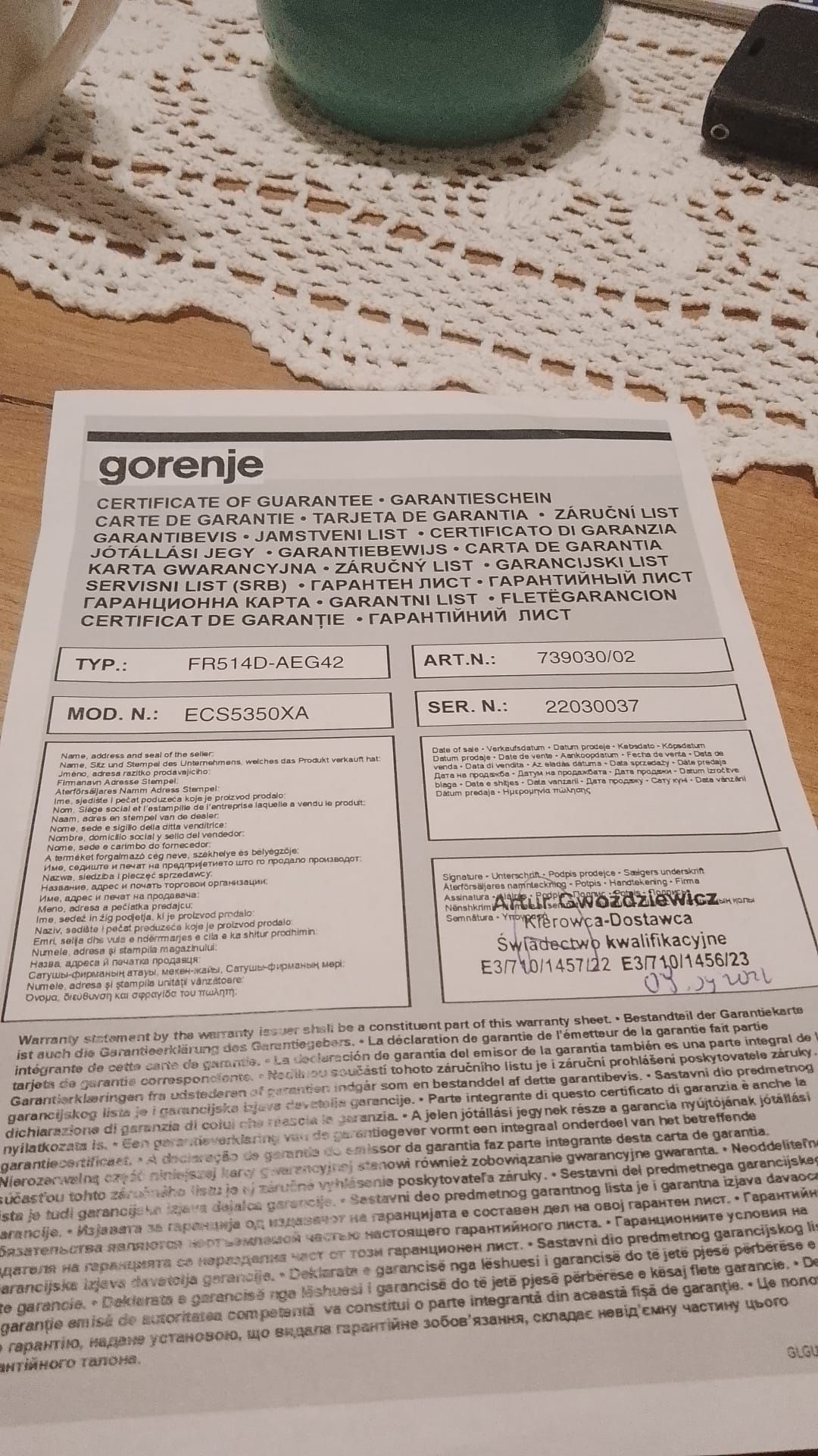 Kuchnia wolnostojąca Gorenje ECS5350XA