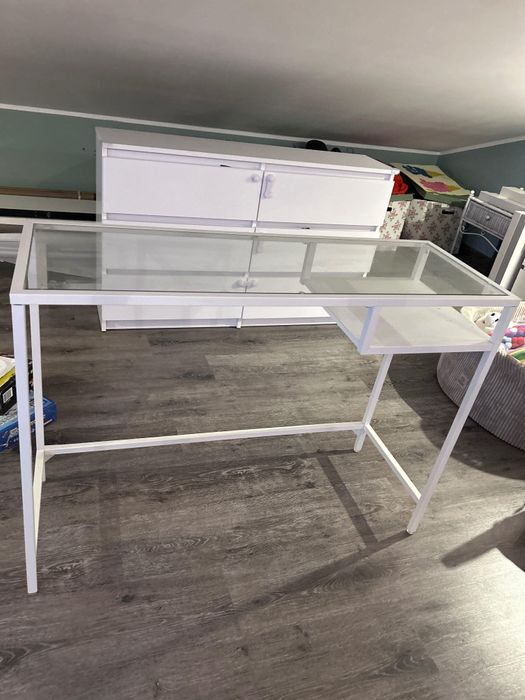 Stolik szklany/konsola/biurko