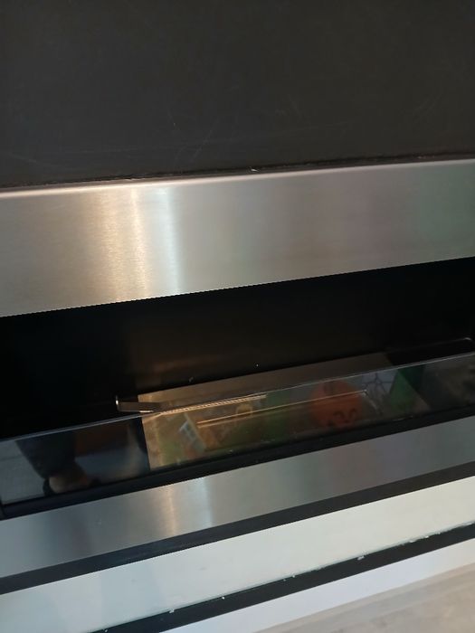 Biokominek czarny ze srebrnym wiszący