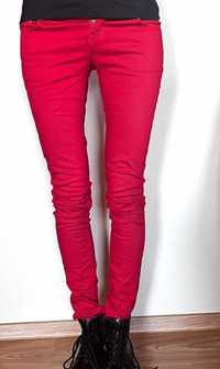 Czerwone rurki spodnie XXS
