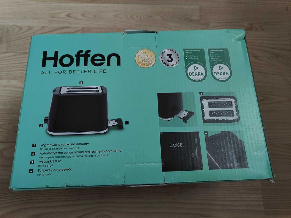 Toster elektryczny - czarny