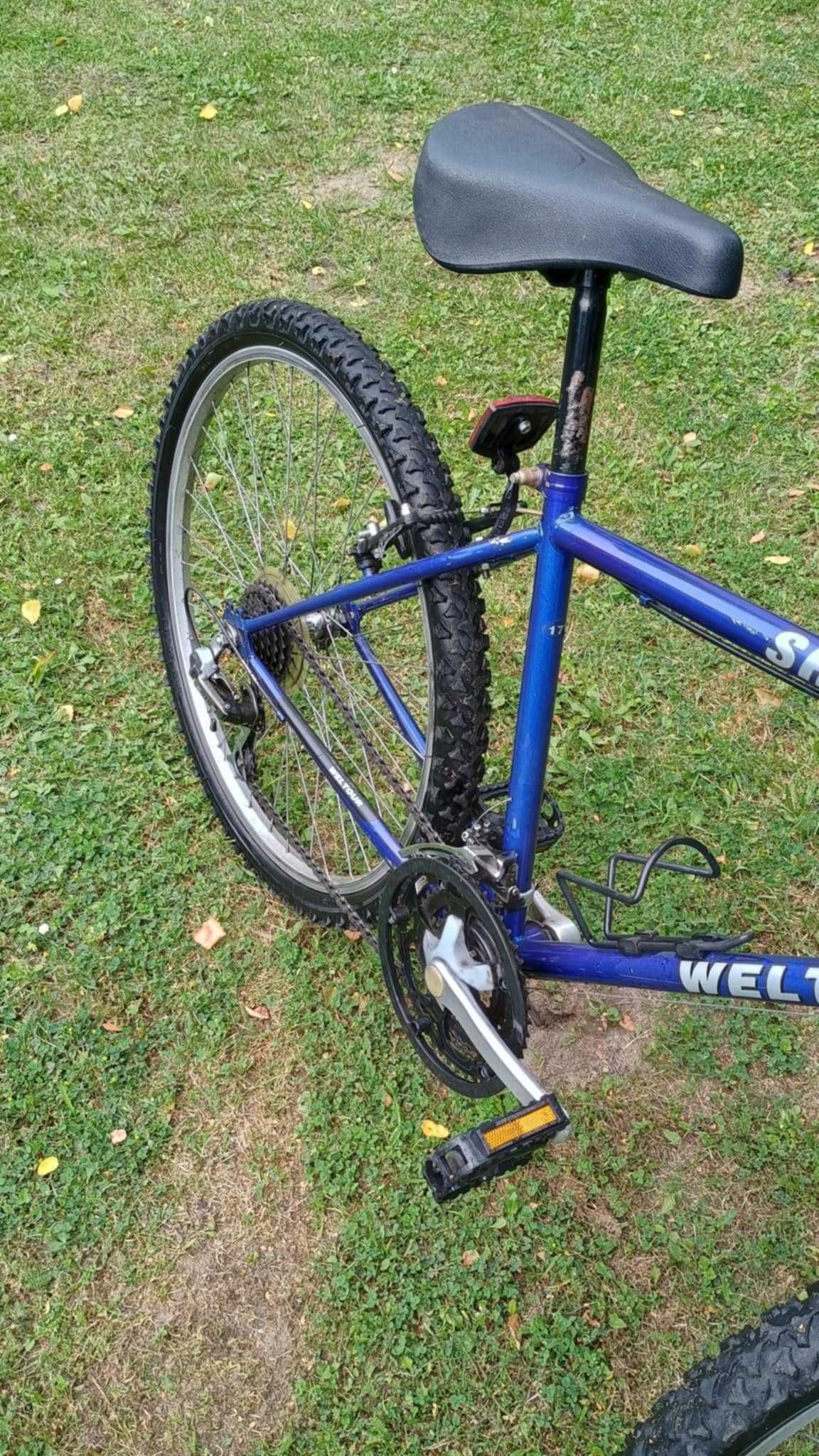 Rower górski Weltour rama 17" koła 26" przerzutki 3x7 Shimano, używany