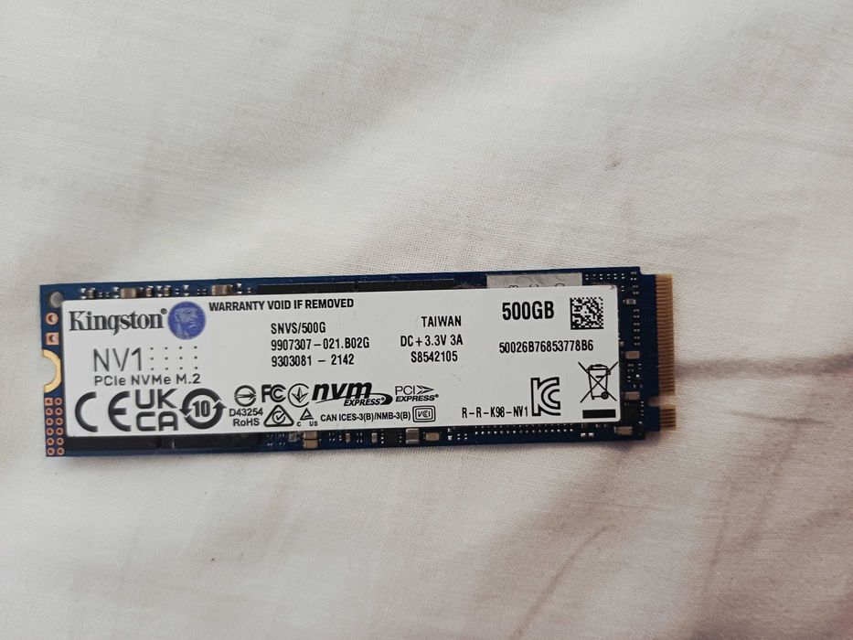 SSD Kingston NV1 PCIe NVMe M.2 — 500GB