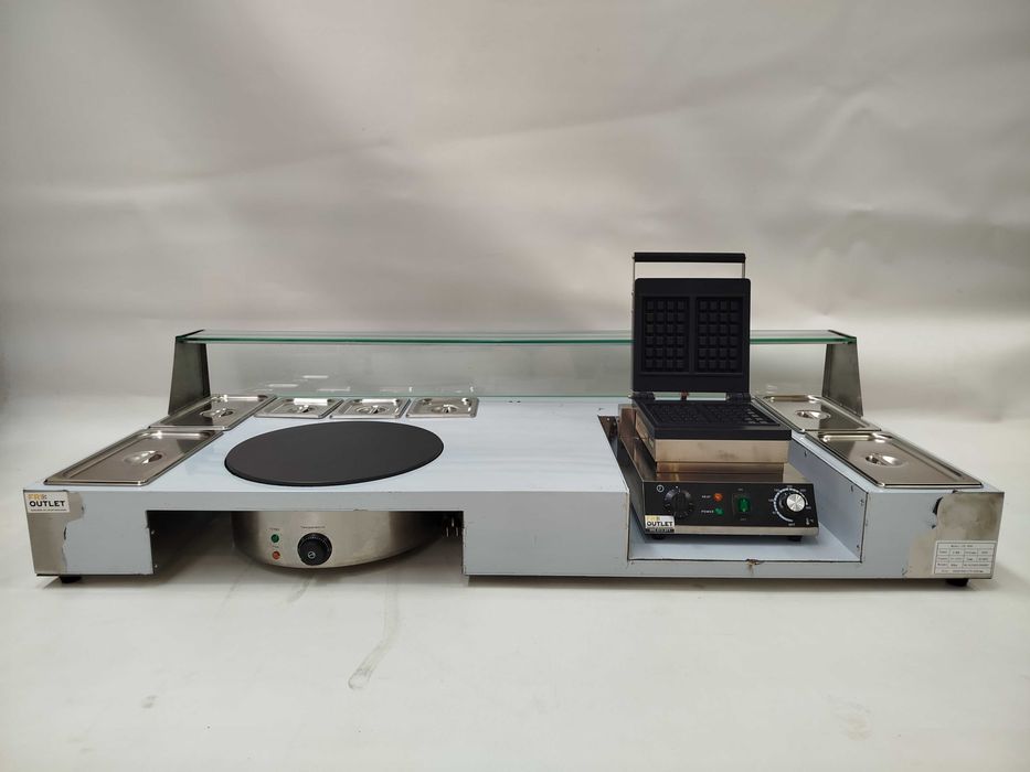 Setup waffles + crepes em inox - NOVA