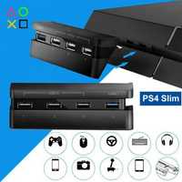 USB Hub на 4 порта USB станція  PS4 Slim переходник для Play Station 4