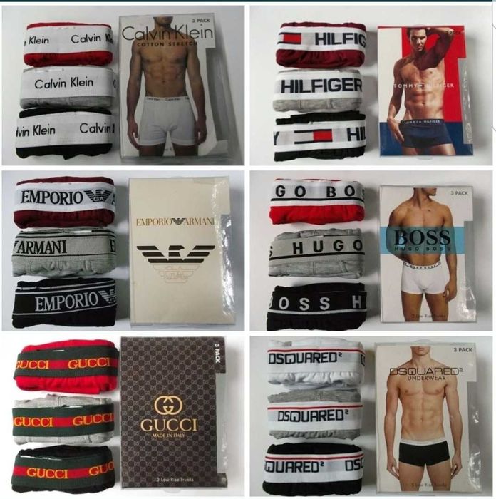 Nowe Bokserki Męskie 3pak - M L XL XXL