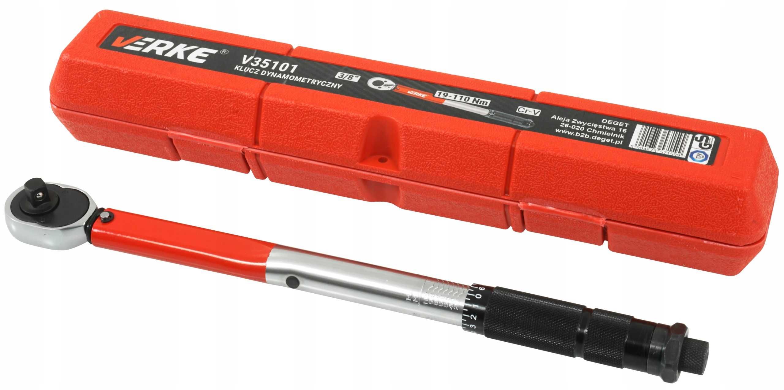 Klucz dynamometryczny do kół z blokadą  3/8" 19-110 Nm KALIBRACJI