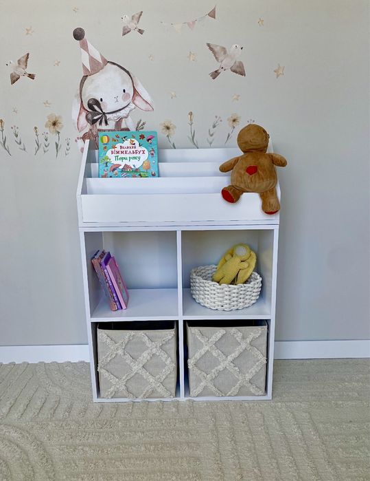 Стелаж Шафа Поличка дитяча для іграшок книг Стелаж Полка для игрушек