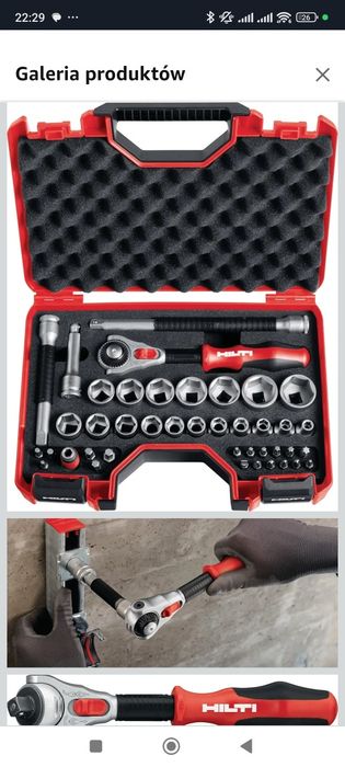 HILTI zestaw kluczy nasadowych S-SWS 3/8"