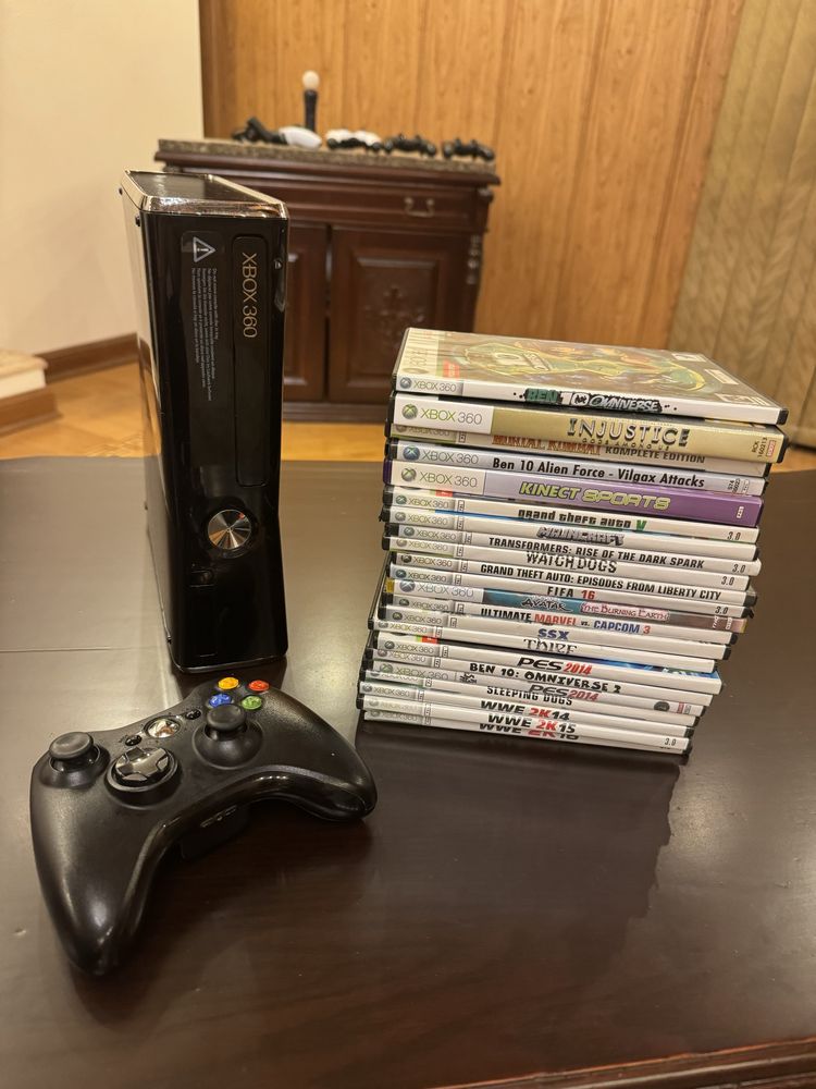 Xbox 360 Slim 250гб 22 Игры