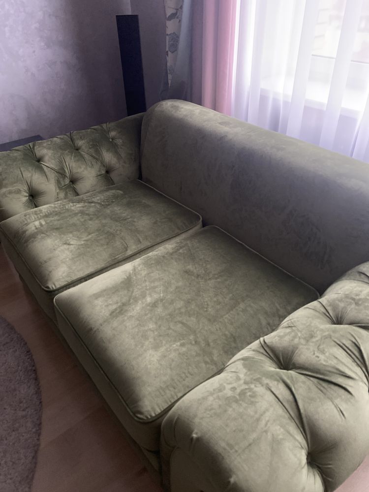 Диван для кабинета с спальным местом и новым матрасом