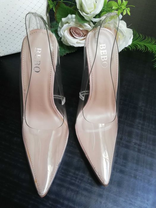 Piękne transparentne szpiki Bebo rozm. 35 Nowe