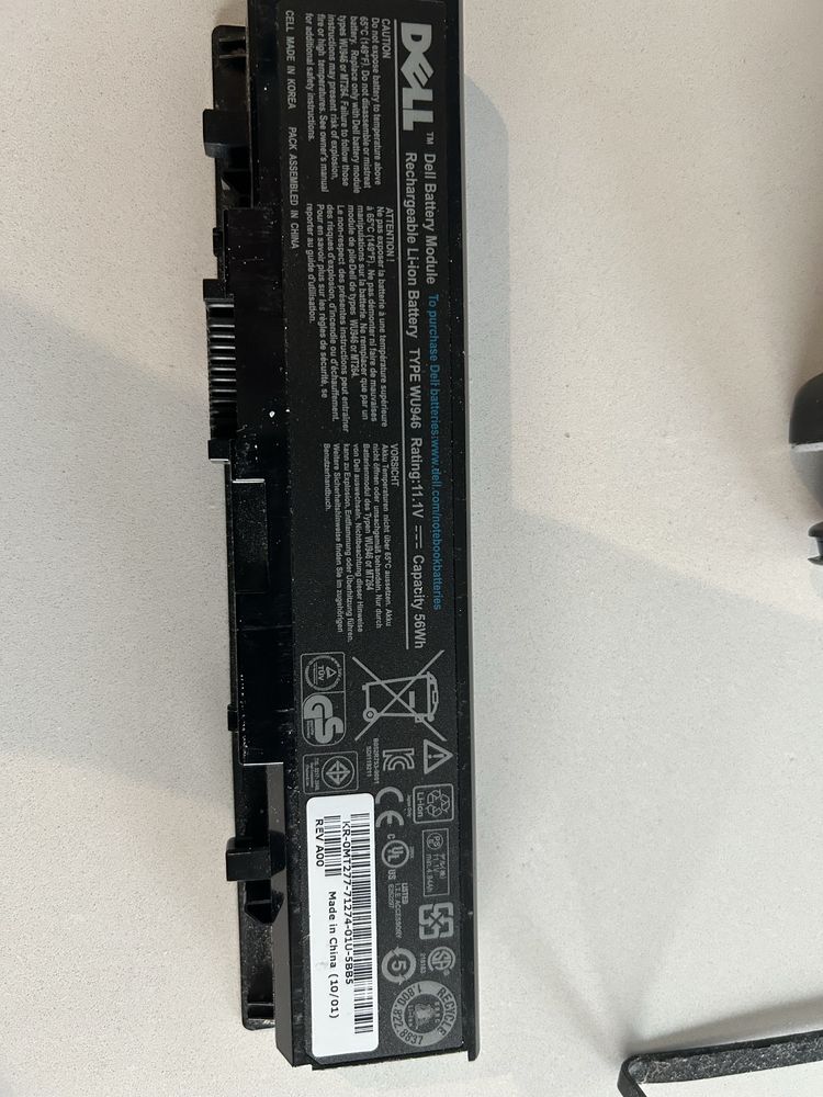 Laptop dell studio 1558, 15,4 uszkodzony