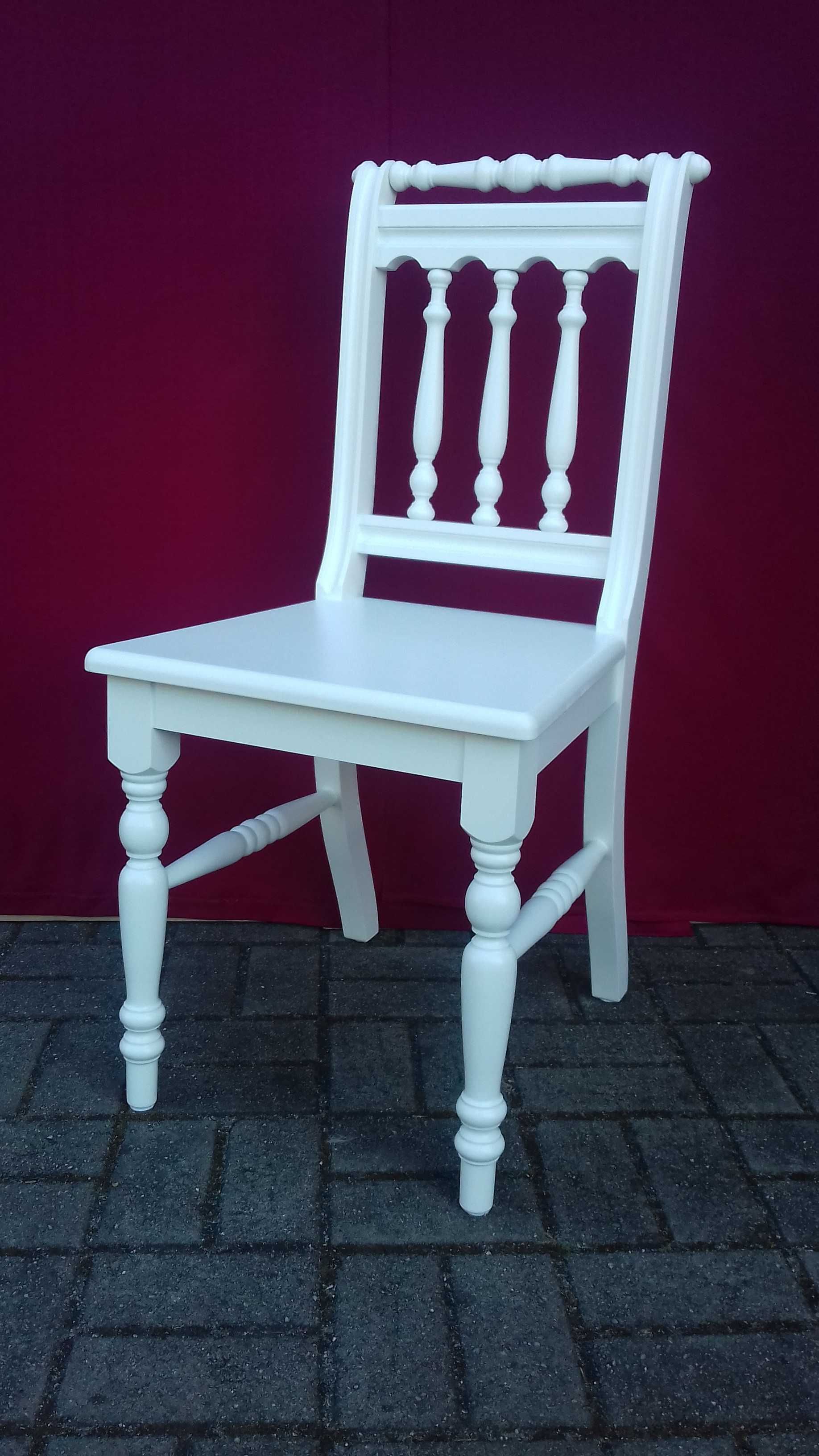 Krzesło drewniane białe styl Landhaus Cottage kuchnia salon Producent