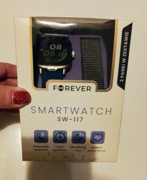 Smartwatch Forever nowy, wielofunkcyjny,dwa paski