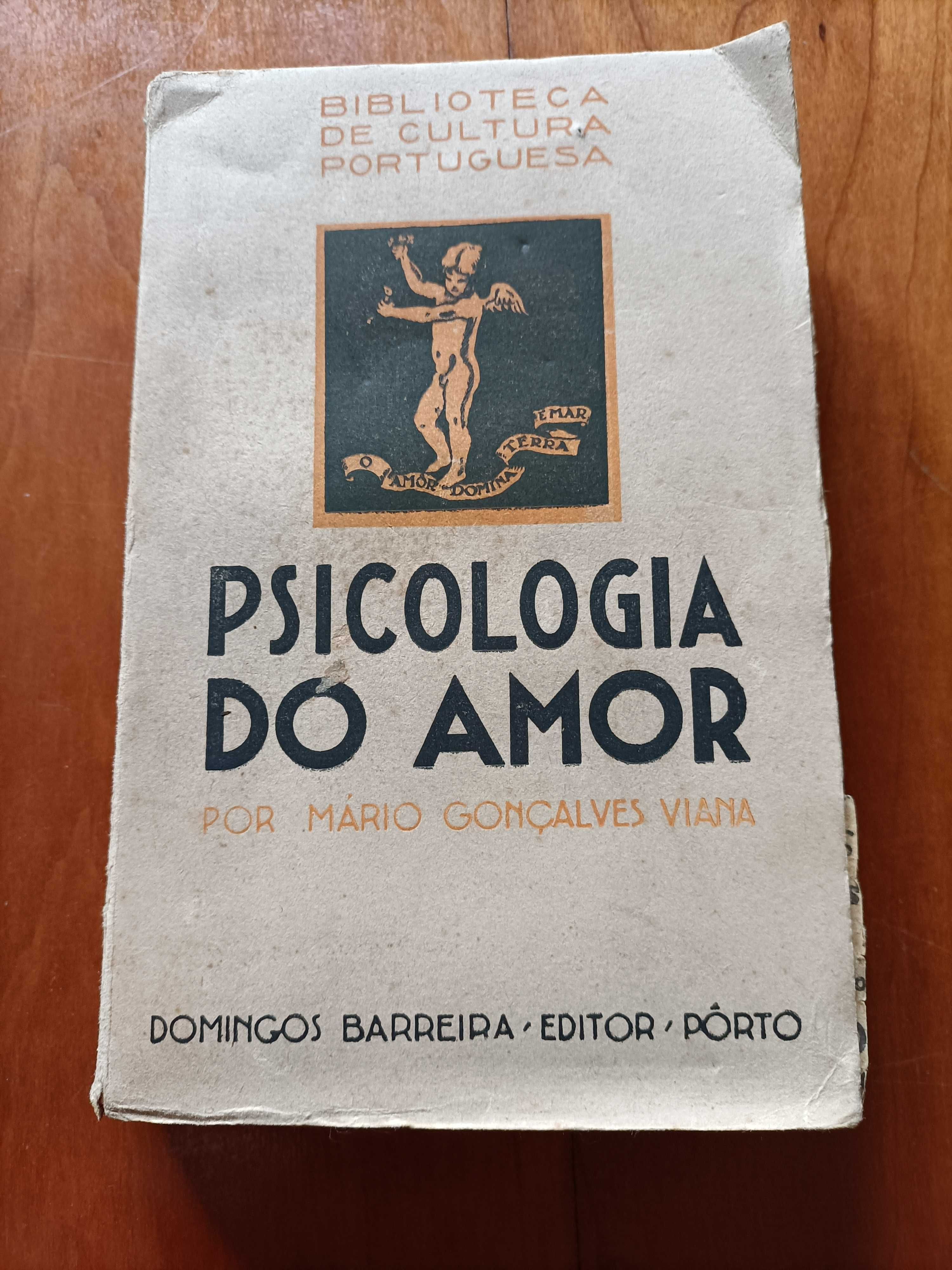 "Psicologia do Amor" de Mário Gonçalves Viana (Livro Raro de 1944)