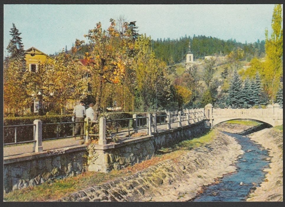 pocztówka - Krynica 1972 - Bulwary Dietla