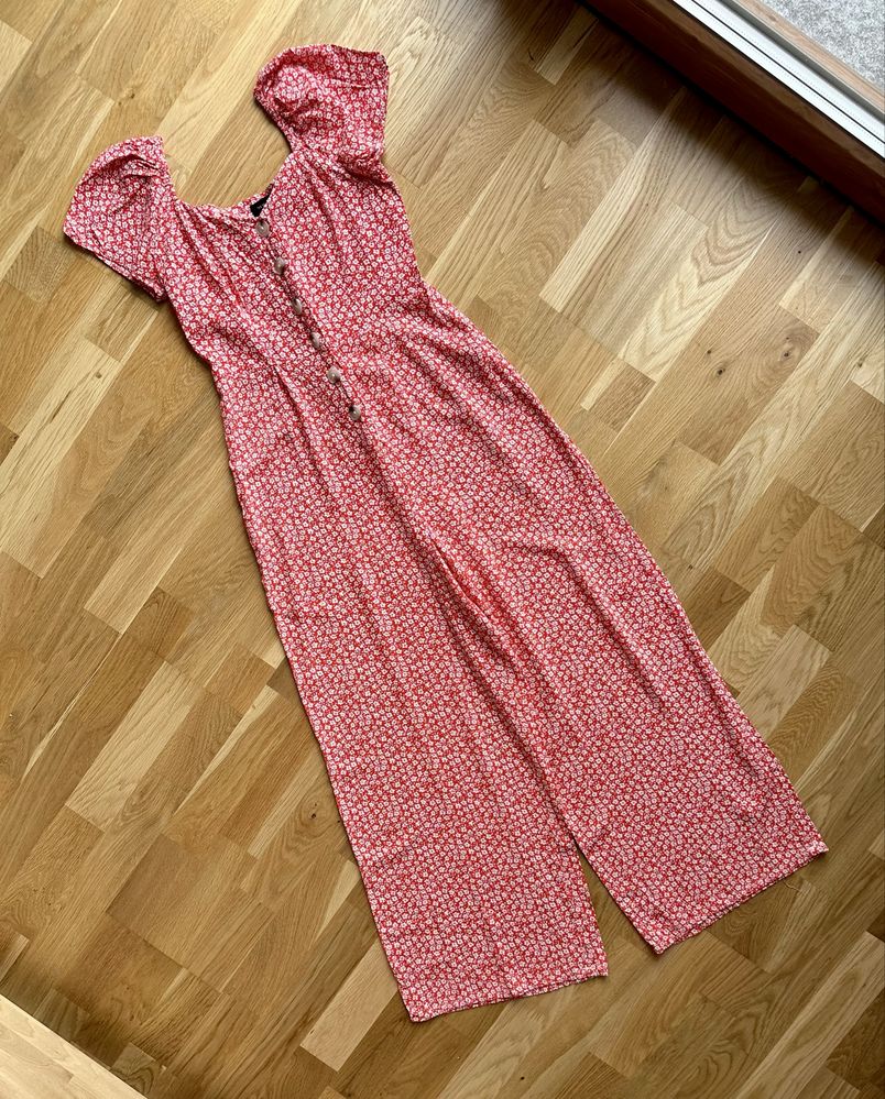 Wzorzysty kombinezon z wiskozy boho New Look