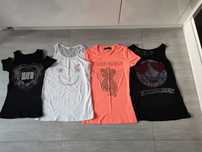 Bluzki t-shirty koszulki z krótkim rękawem paka ubrań zestaw bluzek