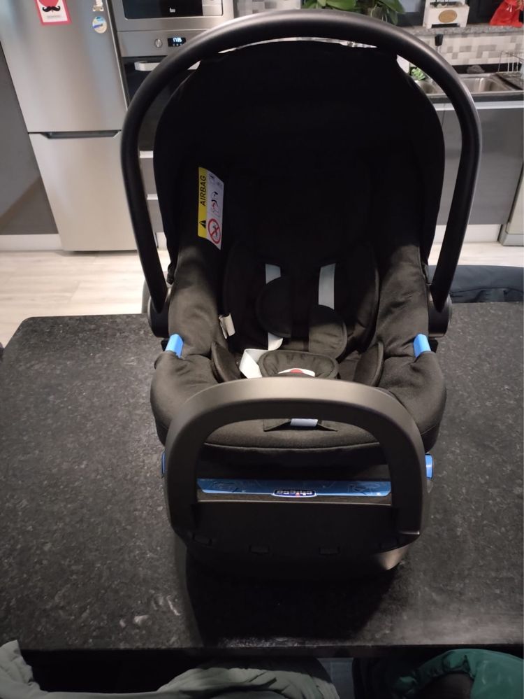 Cadeira ovo bebe com isofix + espeeguiçadeira