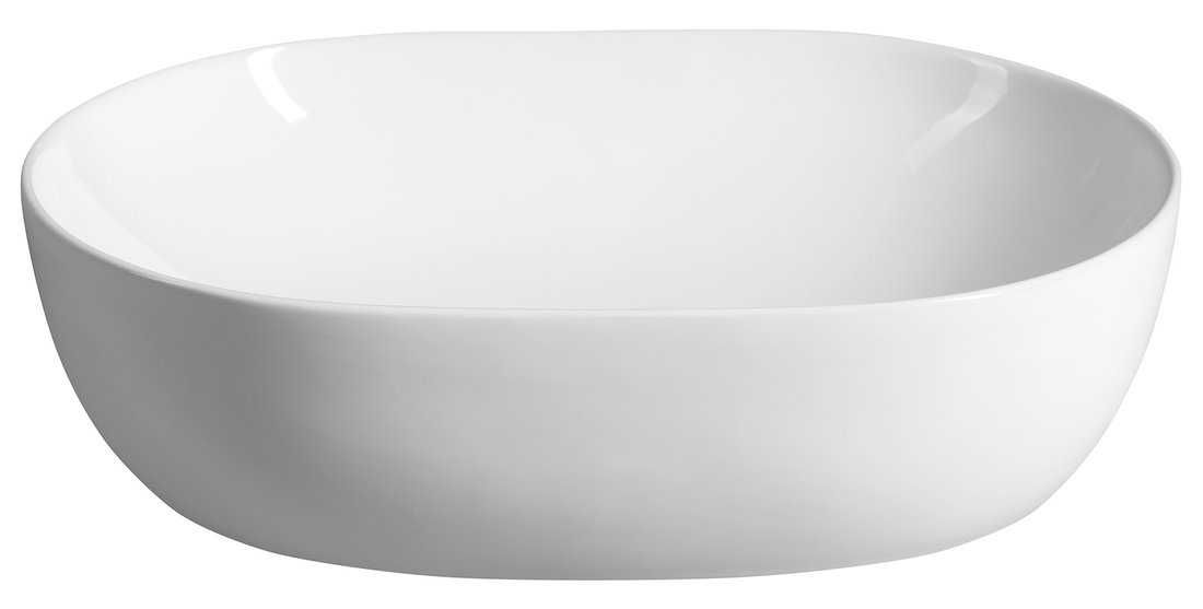 Umywalka ceramiczna nablatowa 49x36 cm, biały Odbiór Lublin