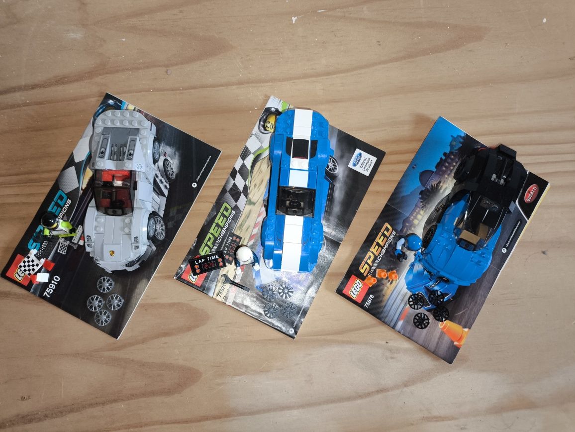 Conjunto de 3 carros Lego Speed Champions