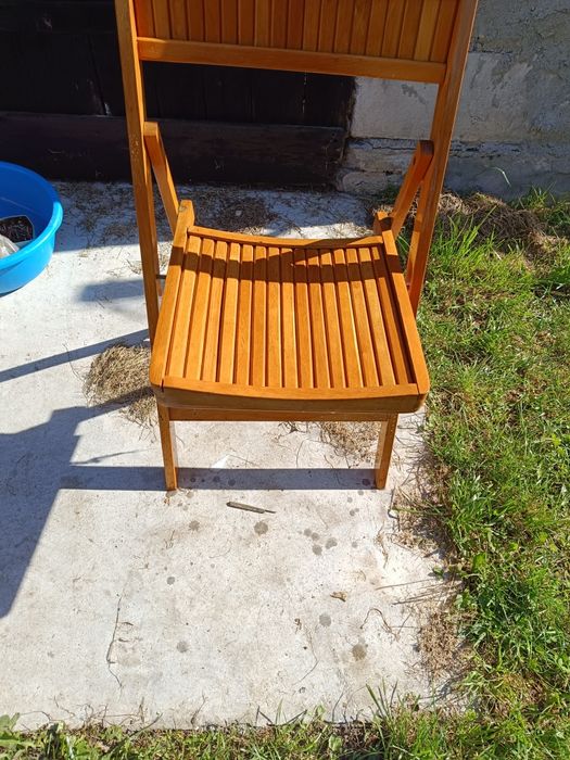 Krzesło składane drewniane