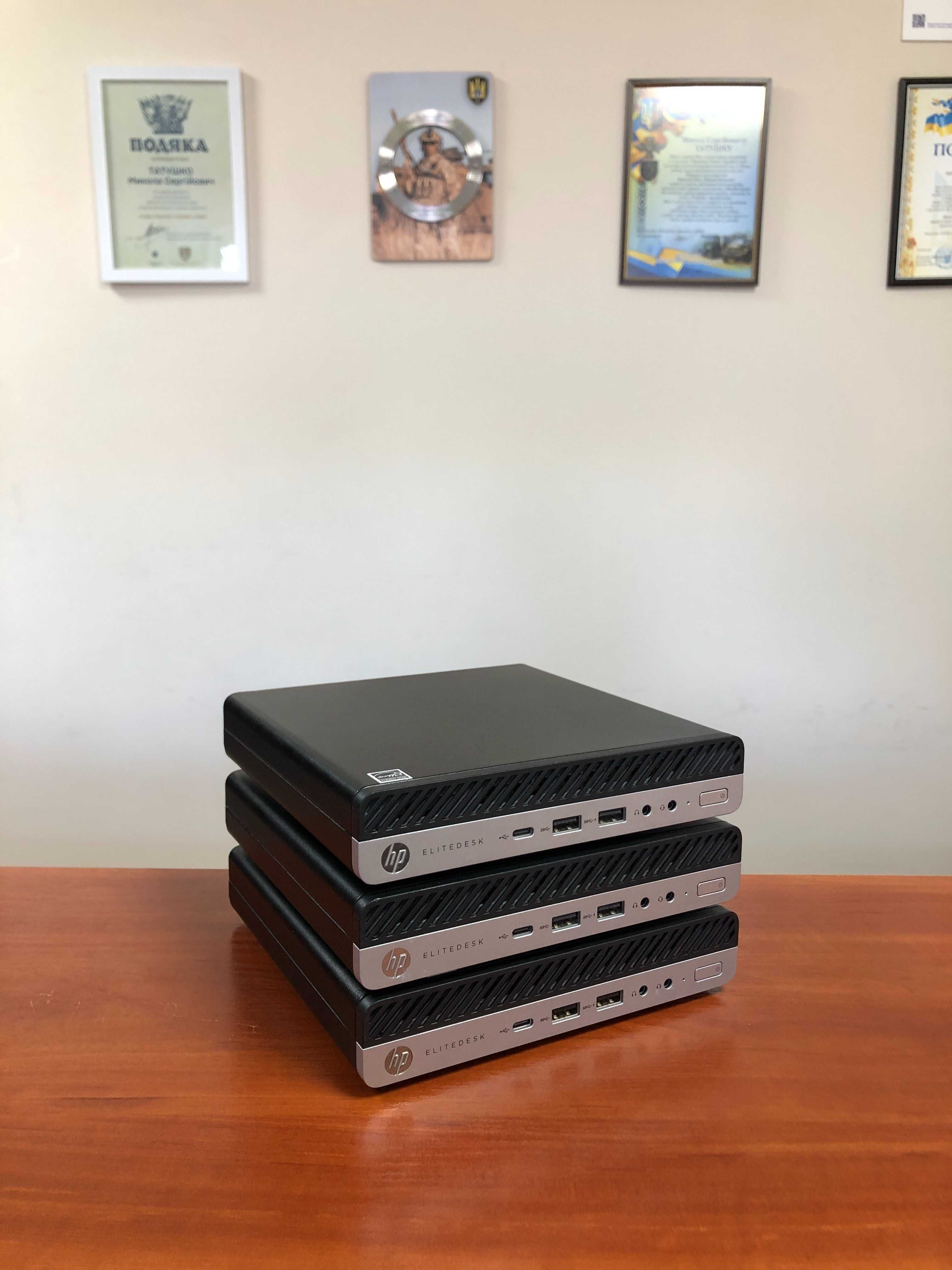 Міні-ПК HP EliteDesk 800 G4/USFF/i5-8400T/16GB DDR4/256GB M2/6 ядер