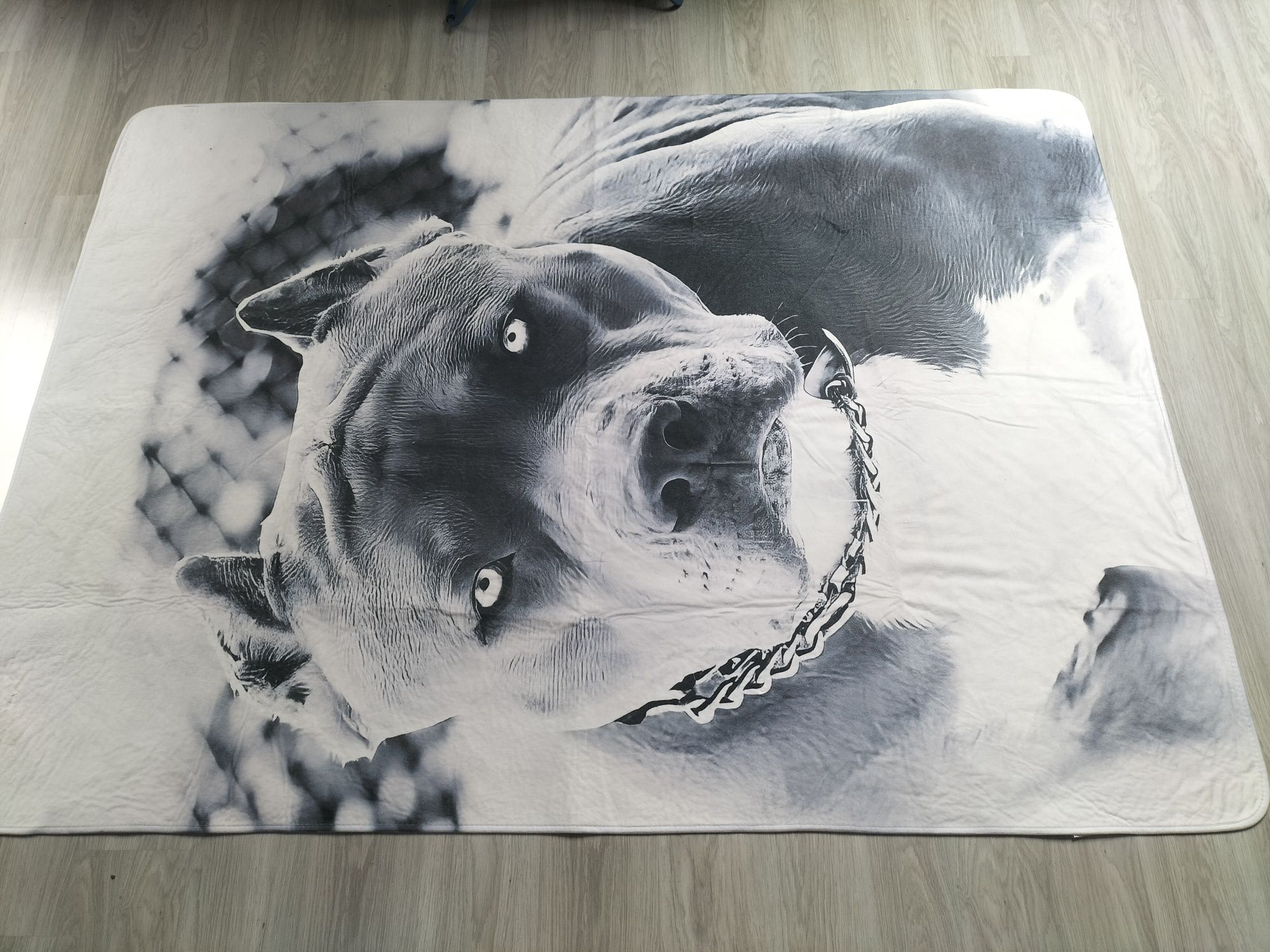 Dywan do pokoju dziecięcego młodzieżowego 160 x 225 cm z psem Pit Bull