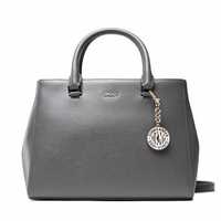 Nowa Torebka DKNY Bryant Satchel Szara Oryginalna skórzana Donna Karan