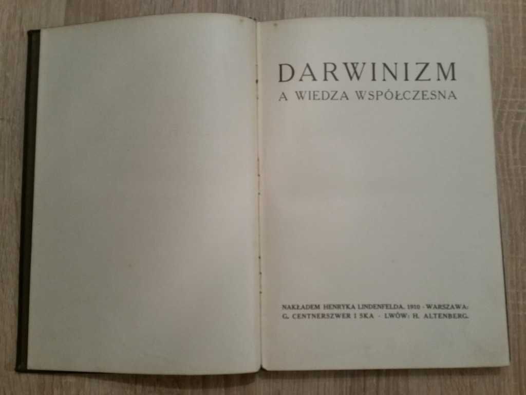DARWINIZM a wiedza współczesna 1910r