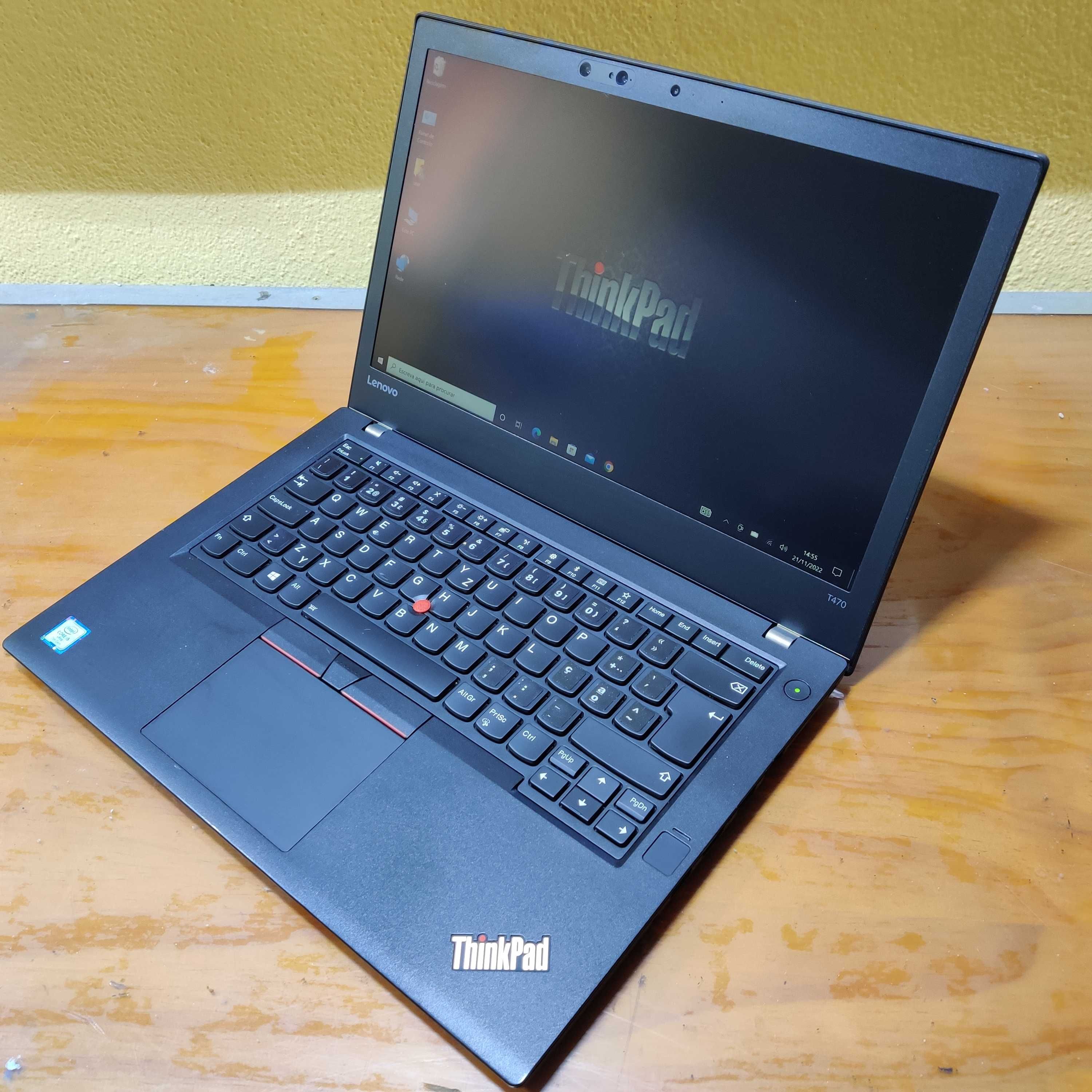 Portátil LENOVO THINKPAD T470 touchpanel i5-7300u 256GB SSD 8gb raM