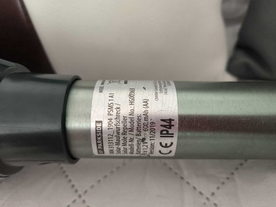 PARKSIDE PSMS 1 A1 - Solarny odstraszacz kretów / na krety
