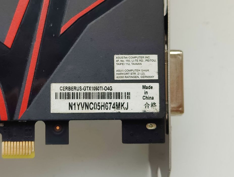 Відеокарта GTX 1050 TI 4gb