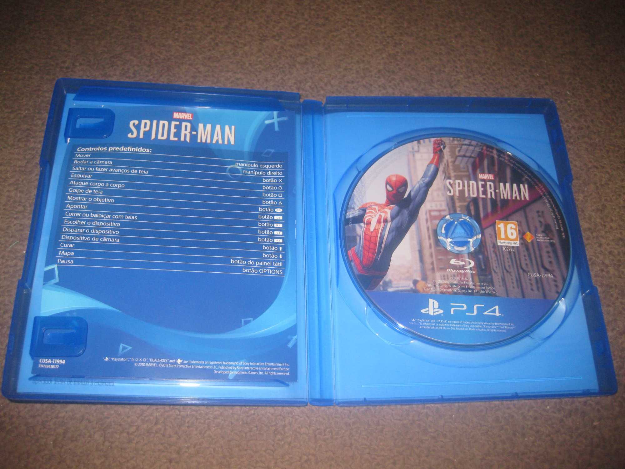 Jogo "Spider-Man" para a Playstation 4/Impecável!