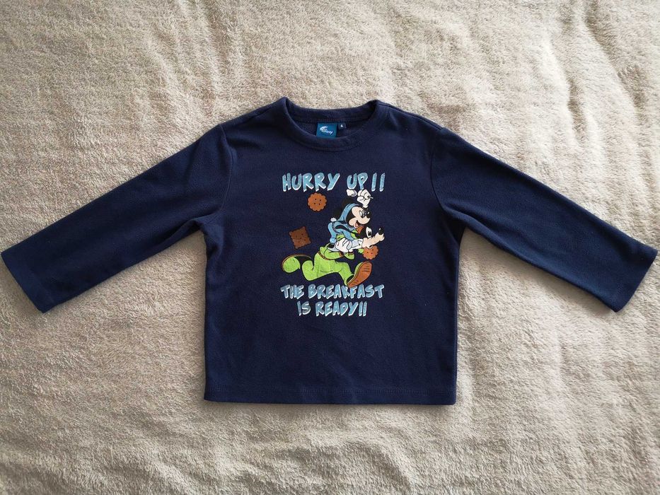 Granatowa polarowa bluza Disney 98 - 104 myszka Mickey Miki jak nowa