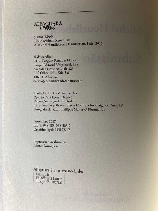 Submissão, de Michel Houellebecq