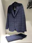 Костюм мужской в клетку лен massimo dutti m-l