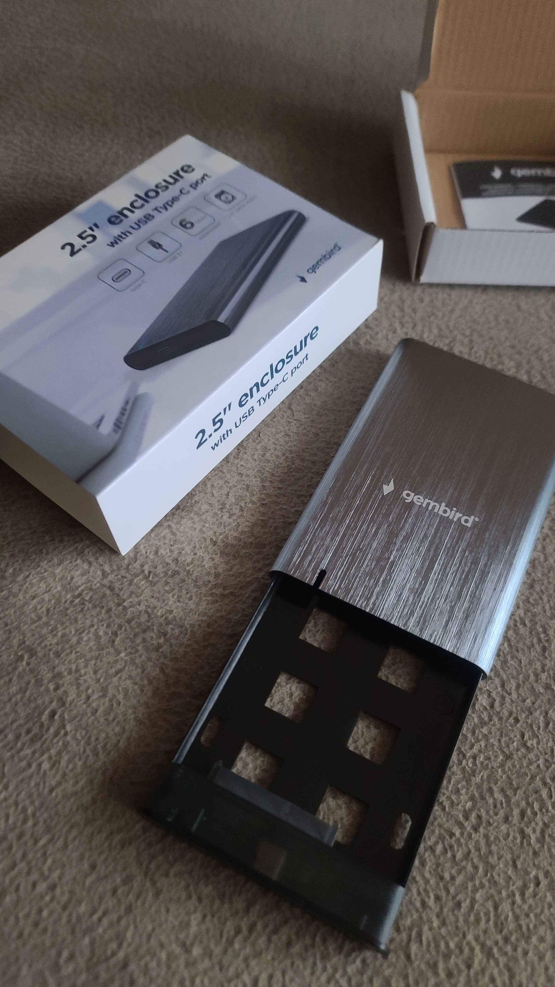 Кишеня зовнішня Gembird 2.5" USB3.1 alum grey (EE2-U3S-6-GR)